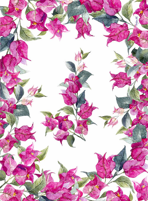 Tovaglia decori Bougainville