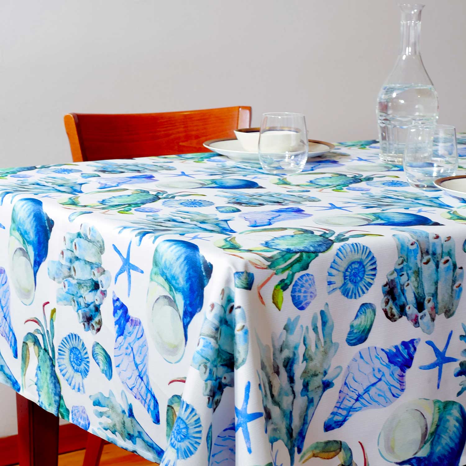 Tovaglia decoro Granchi e Conchiglie