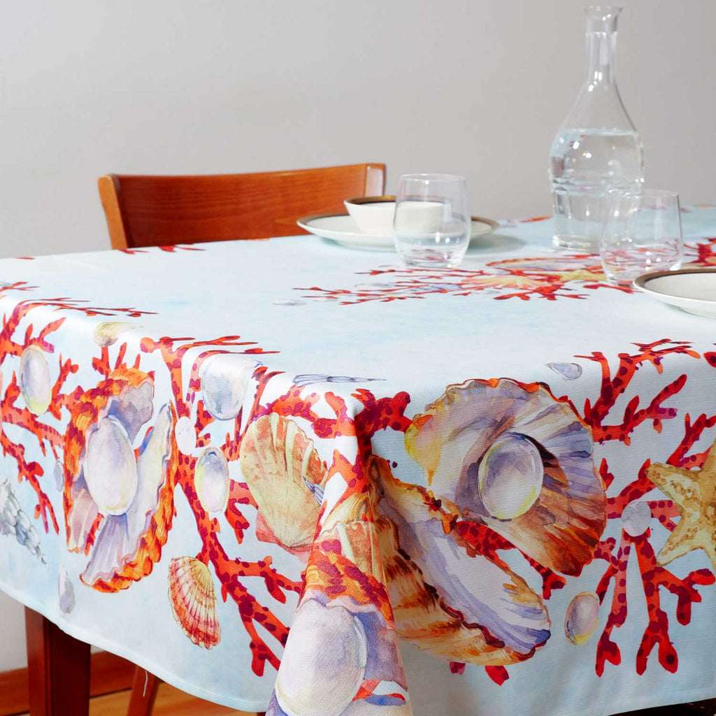 Tovaglia decoro Coralli e Perle