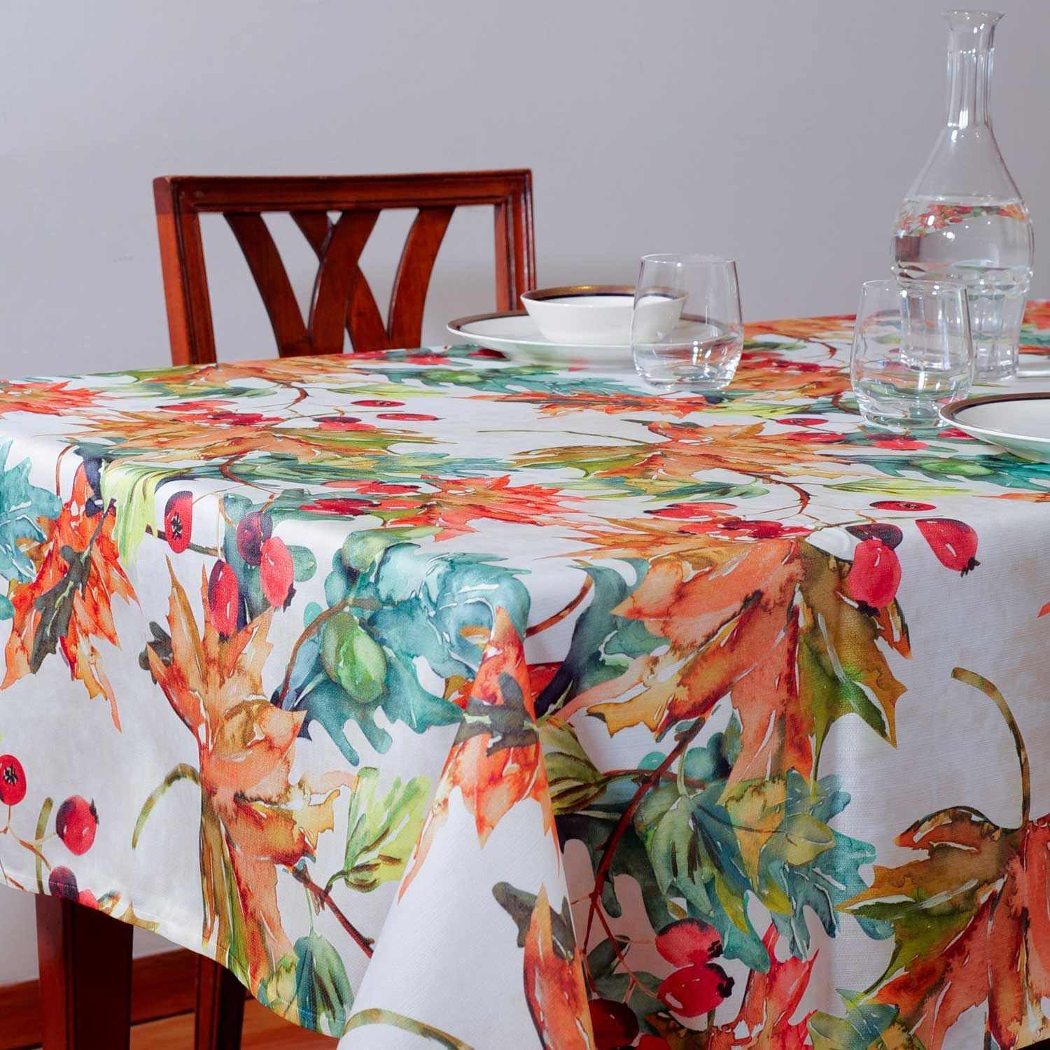 Tovaglia decoro Foglie e Bacche