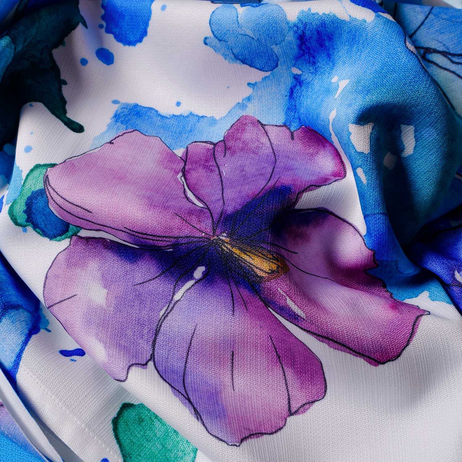 Tovaglia decoro Fiori Bluette