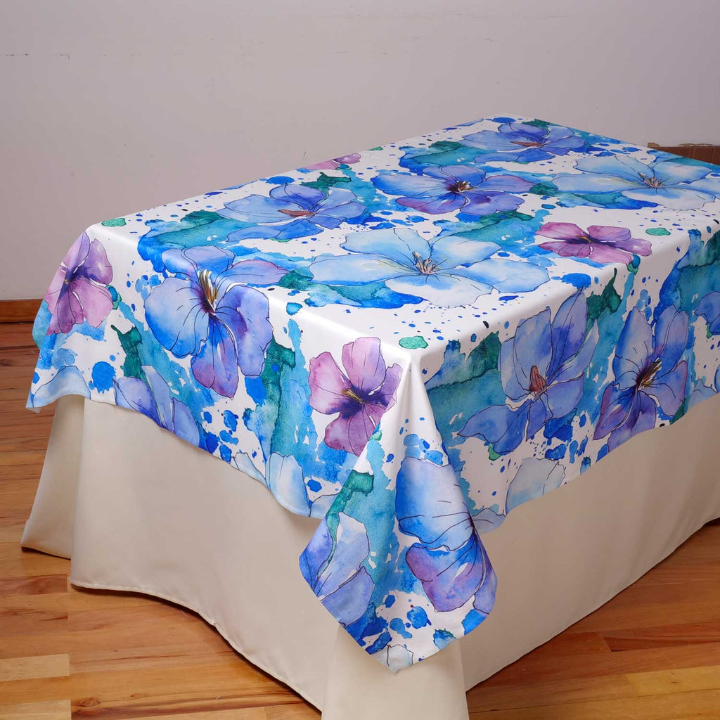 Tovaglia decoro Fiori Bluette