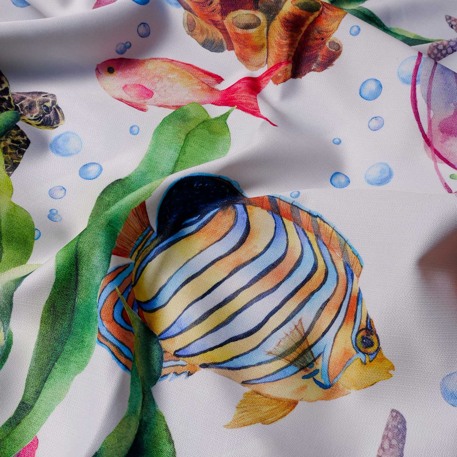 Tovaglia decoro Fondale Marino con Tartarughe