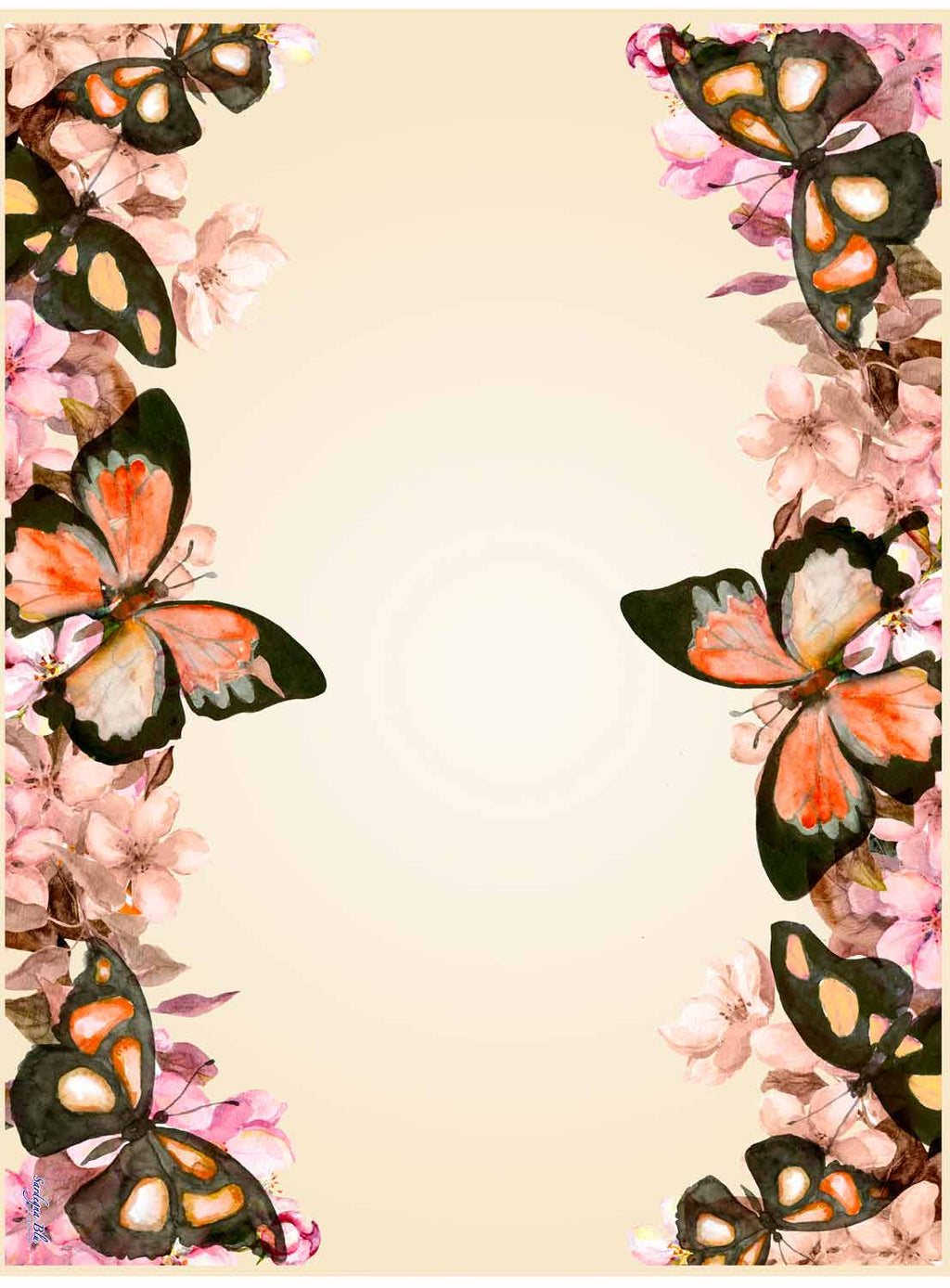 Tovaglia decoro Farfalle