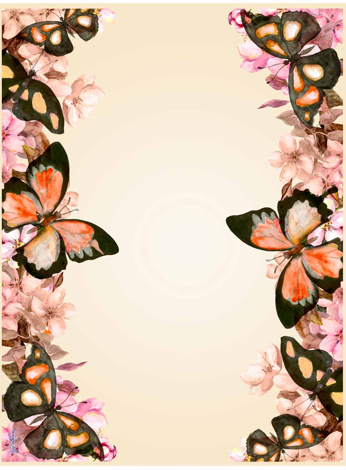 Tovaglia decoro Farfalle
