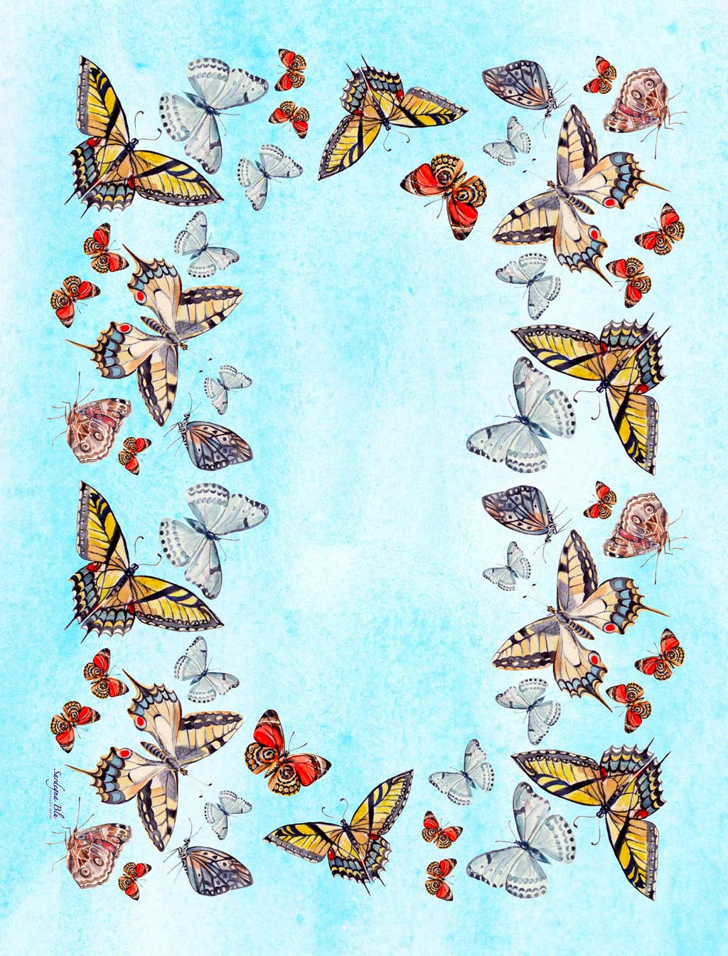 Tovaglia decoro Farfalle