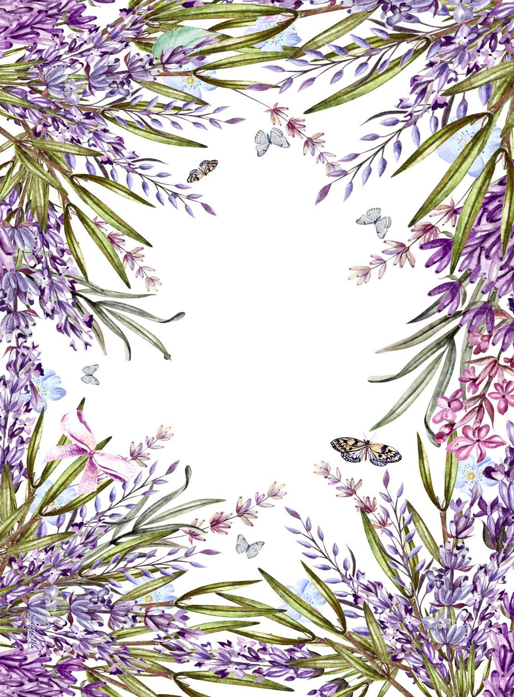 Tovaglia decoro Lavanda